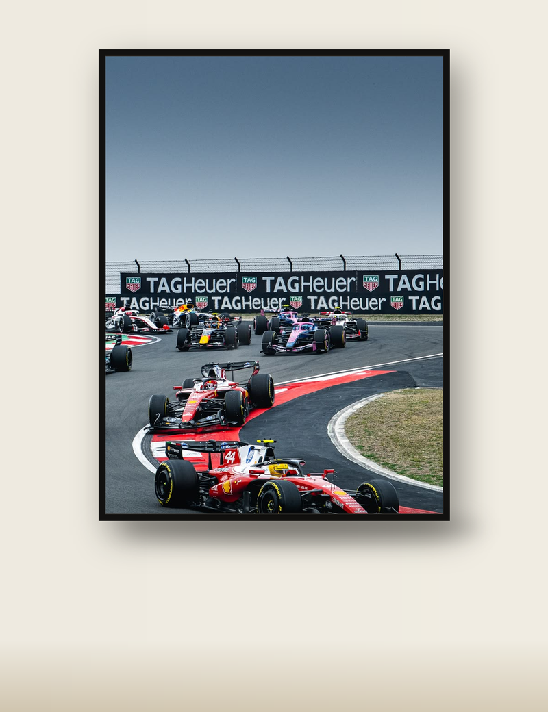 F1 Grid TAG Heuer Turn Poster – Car Wall Art