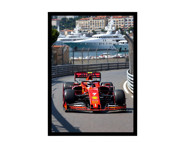 Ferrari Monaco Yachts Poster – F1 Car Wall Art