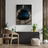 Nissan Skyline Poster – Blue JDM Car Wall Art