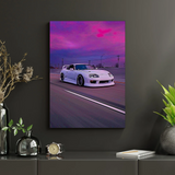 Toyota Supra Sunset Poster – JDM Car Wall Art