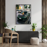Porsche Poster – Green Supercar Wall Art