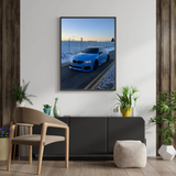BMW M4 F82 Poster – Blue Car Wall Art