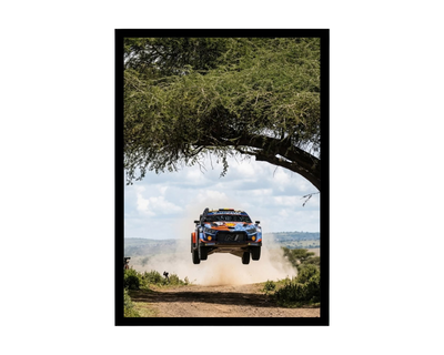 Hyundai WRC Jump Poster – Rally Car Wall Art