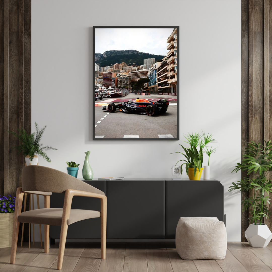 Red Bull Monaco Crossing Poster – F1 Car Wall Art
