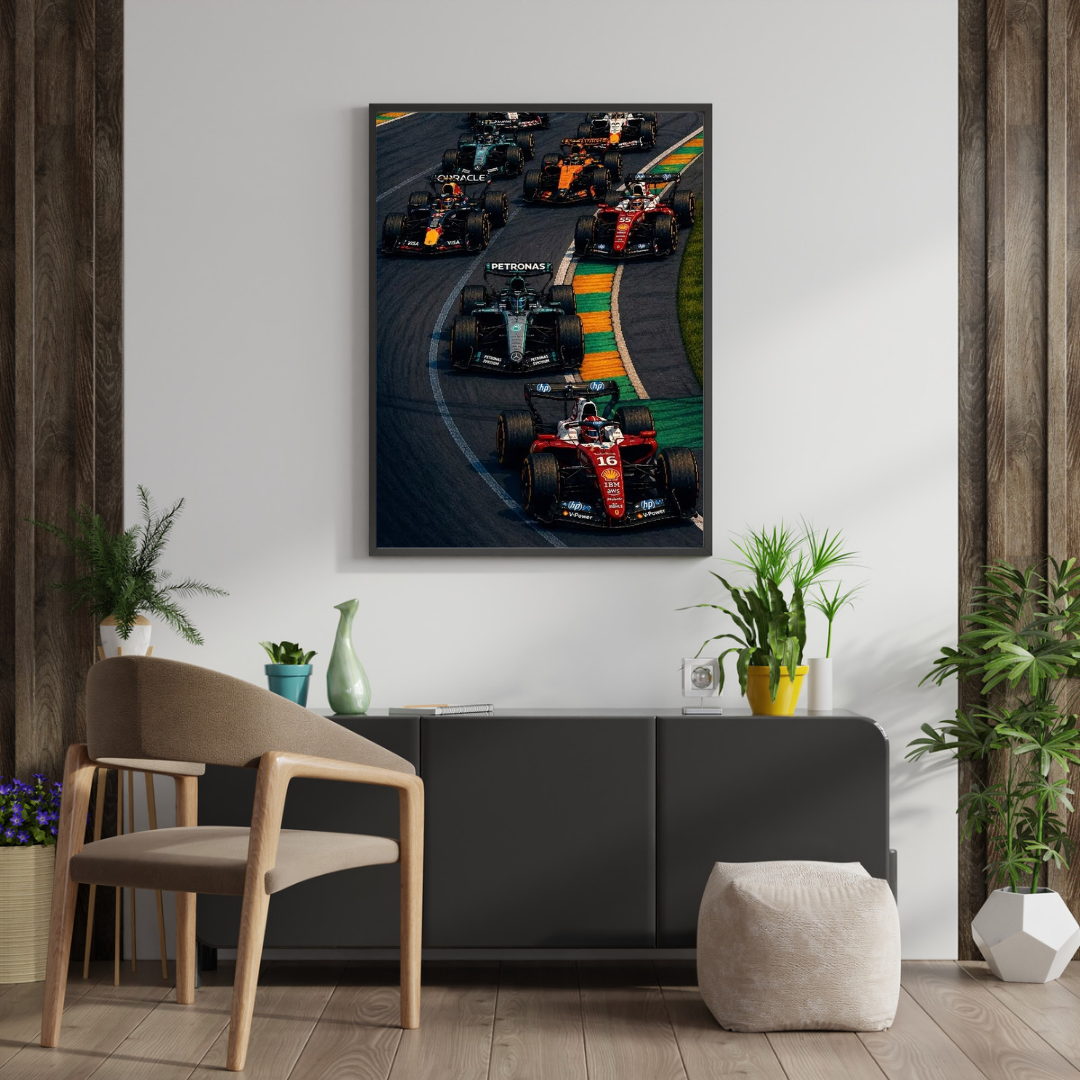 F1 Grid Pack Poster – Formula 1 Car Wall Art