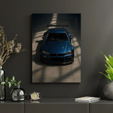 Nissan Skyline Poster – Blue JDM Car Wall Art