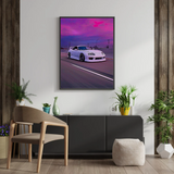 Toyota Supra Sunset Poster – JDM Car Wall Art