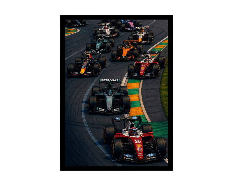F1 Grid Pack Poster – Formula 1 Car Wall Art