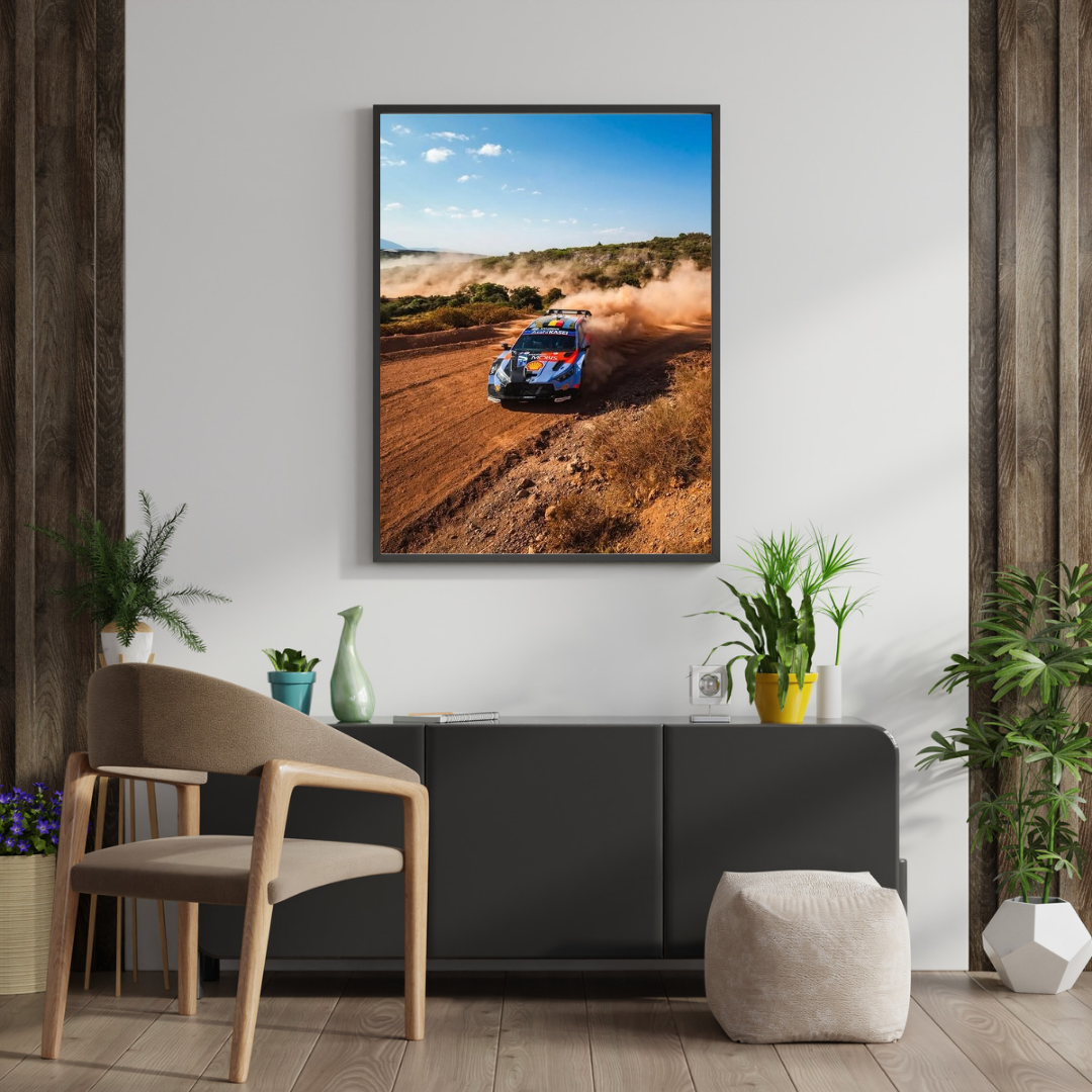 Ott Tänak Hyundai WRC Poster – Rally Car Wall Art