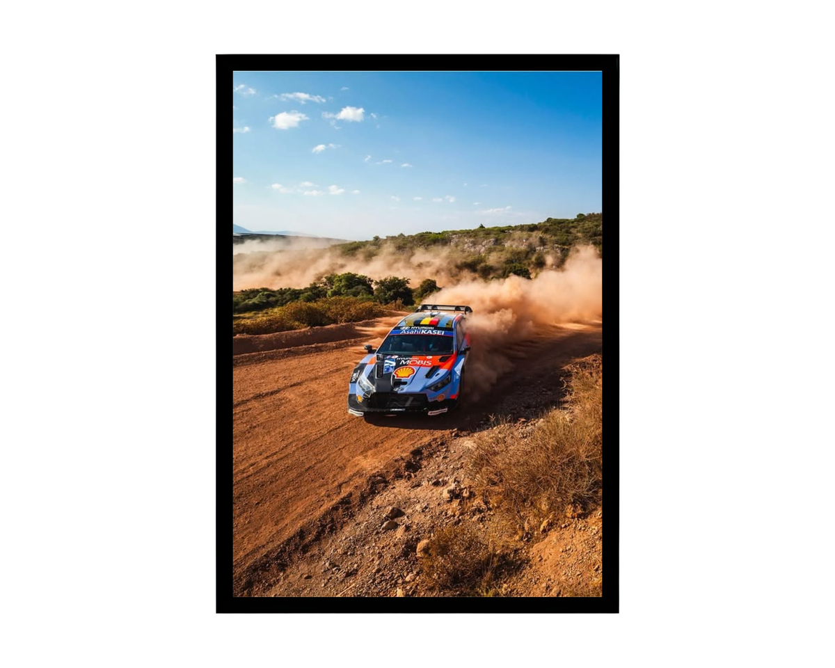 Ott Tänak Hyundai WRC Poster – Rally Car Wall Art