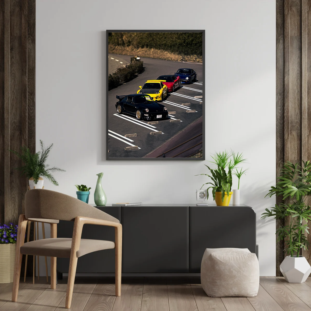 JDM Car Crew Poster – Japanese Car Wall Art